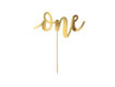 Picture of CAKE TOPPER ONE GOLD 19CM